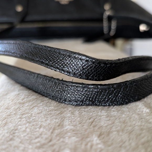 Coach City Zip Tote Black Leather Bag - Picture 9 of 15